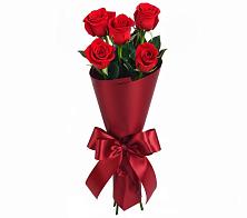 Букет 5 Красных роз Эдлесс Лав в Новорождественской