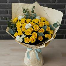 Букет цветов из:  Розы #REPLACE_PRED# Новорождественской