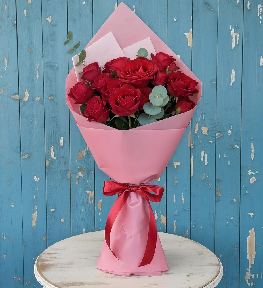 Букет цветов из: Розы в Новорождественской