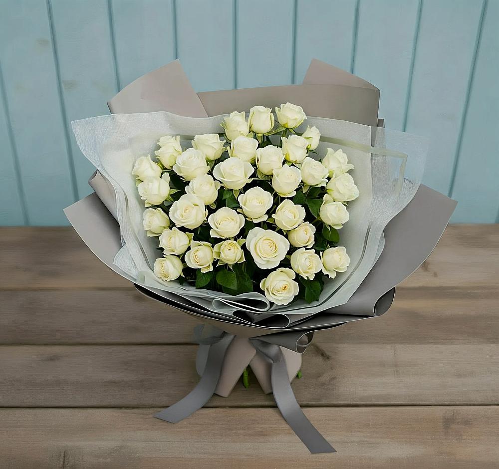 Букет Белоснежная нежность в Новорождественской