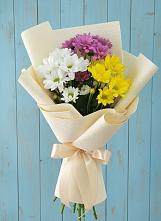 Букет цветов из:  Хризантемы в Новорождественской