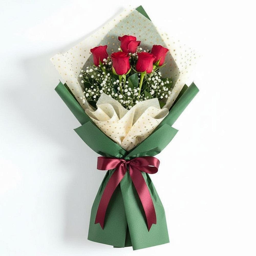 Букет цветов из: Розы в Новорождественской