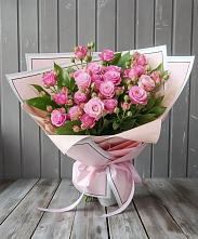 Букет Розовый кустик в Новорождественской