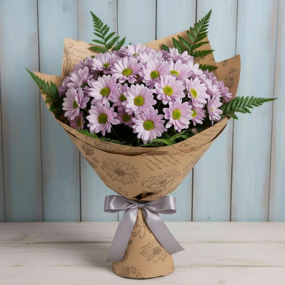 Букет цветов из: Хризантемы в Новорождественской