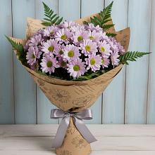 Букет цветов из:  Хризантемы в Новорождественской
