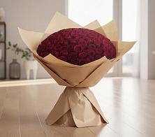 Букет 101 Красная роза в Новорождественской