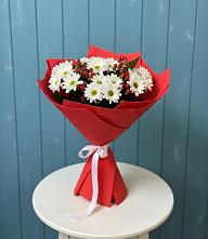 Букет цветов из:  Хризантемы в Новорождественской