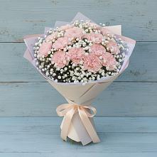 Букет цветов из:  Гвоздики в Новорождественской