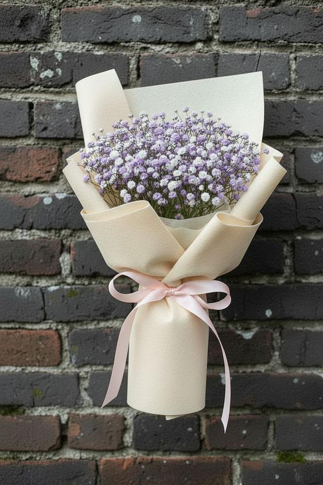 Букет цветов из: Гипсофила в Новорождественской