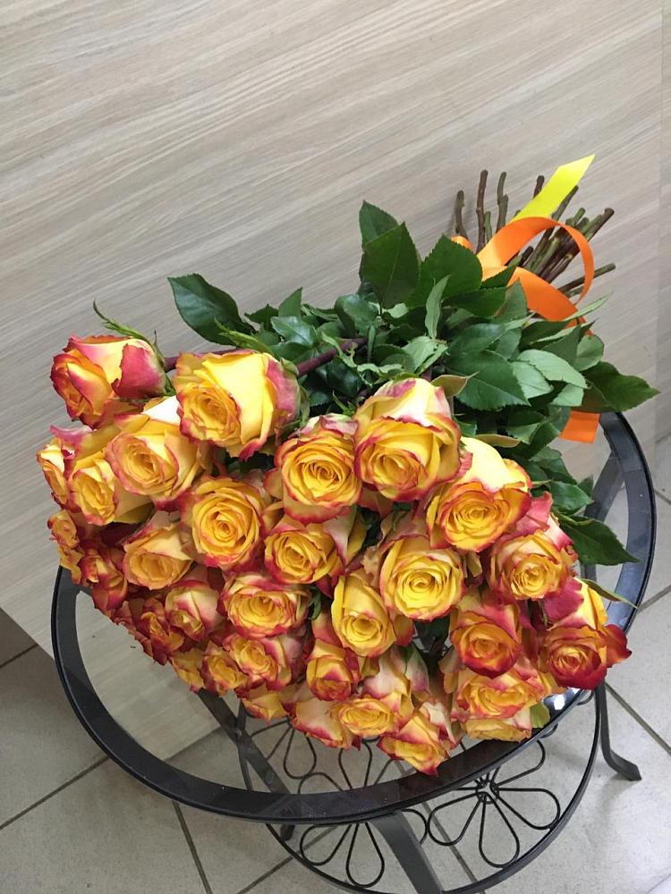 Букет Желтые розы в Новорождественской