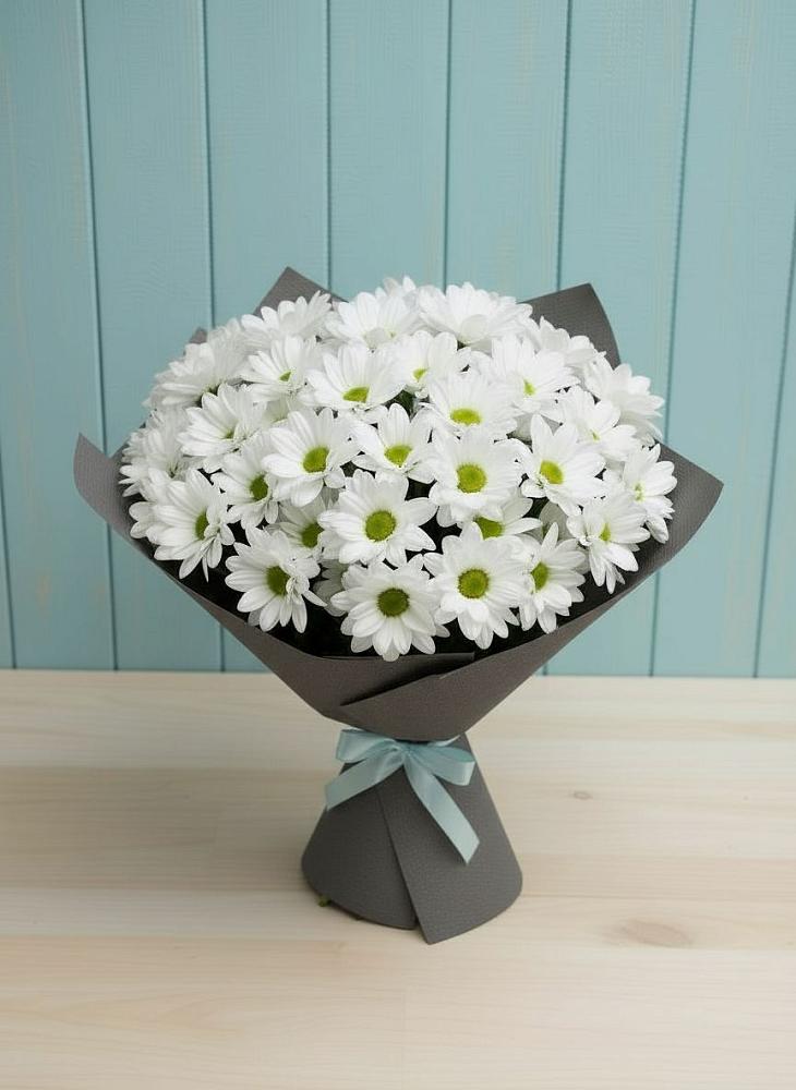 Букет цветов из: Хризантемы в Новорождественской