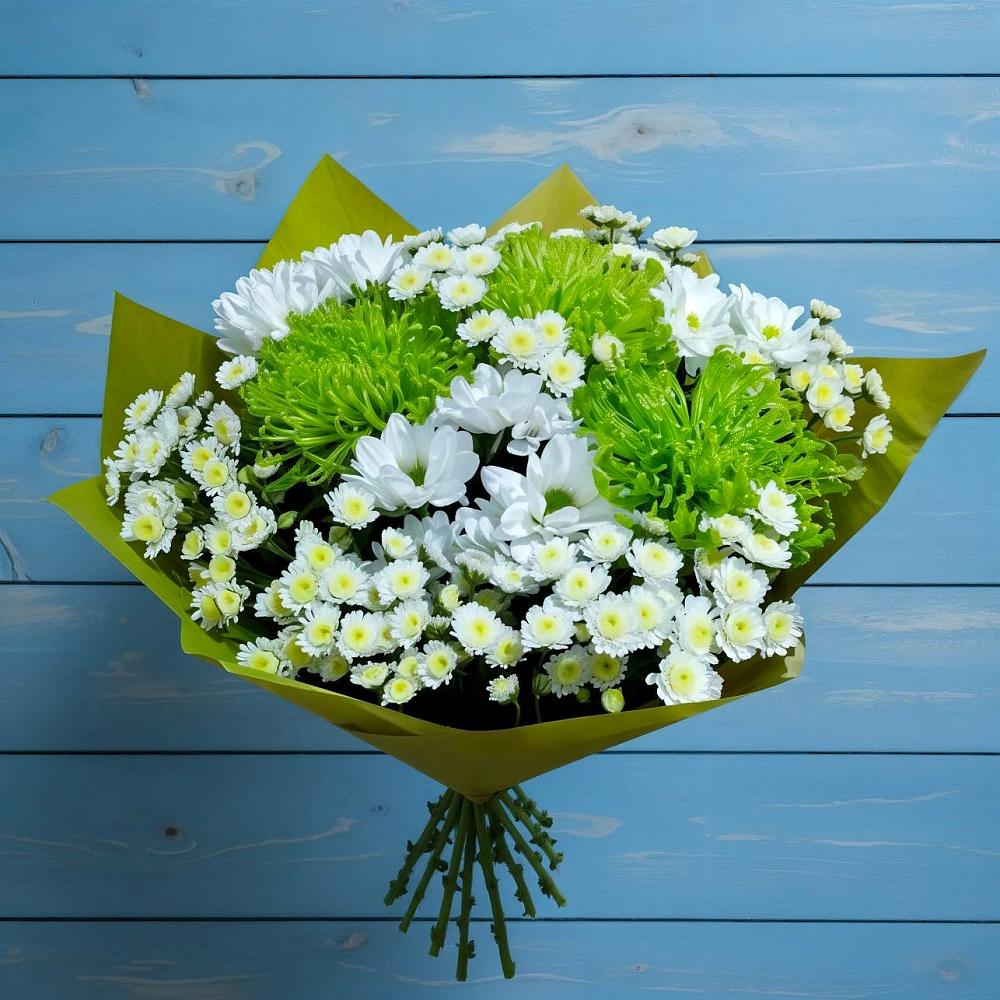 Букет цветов из: Хризантемы в Новорождественской