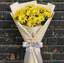 Букет цветов из:  Хризантемы в Новорождественской