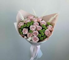 Букет цветов из:  Розы и Хризантемы в Новорождественской