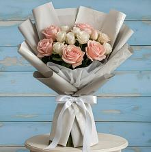 Букет цветов из:  Розы в Новорождественской