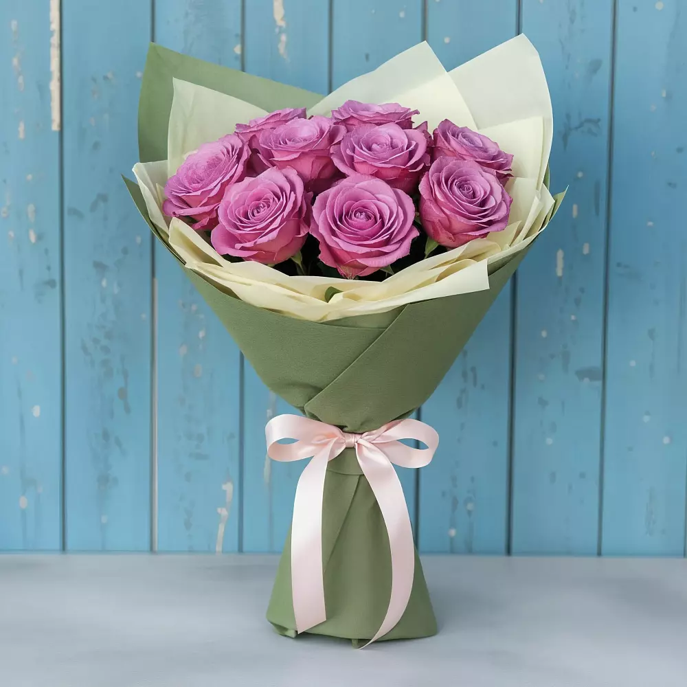 Букет Розы Фёрст Леди в Новорождественской