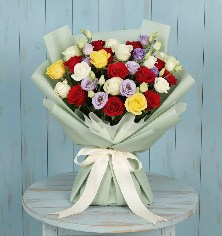 Букет цветов из: Розы в Новорождественской