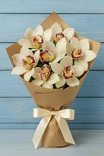 Букет цветов из:  Орхидеи и Розы в Новорождественской