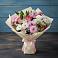 Букет цветов из: Хризантемы, Альстромерии и Розы в Новорождественской